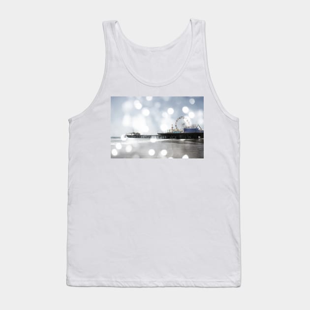 Sparkling grey Santa Monica Pier Tank Top by Christine aka stine1